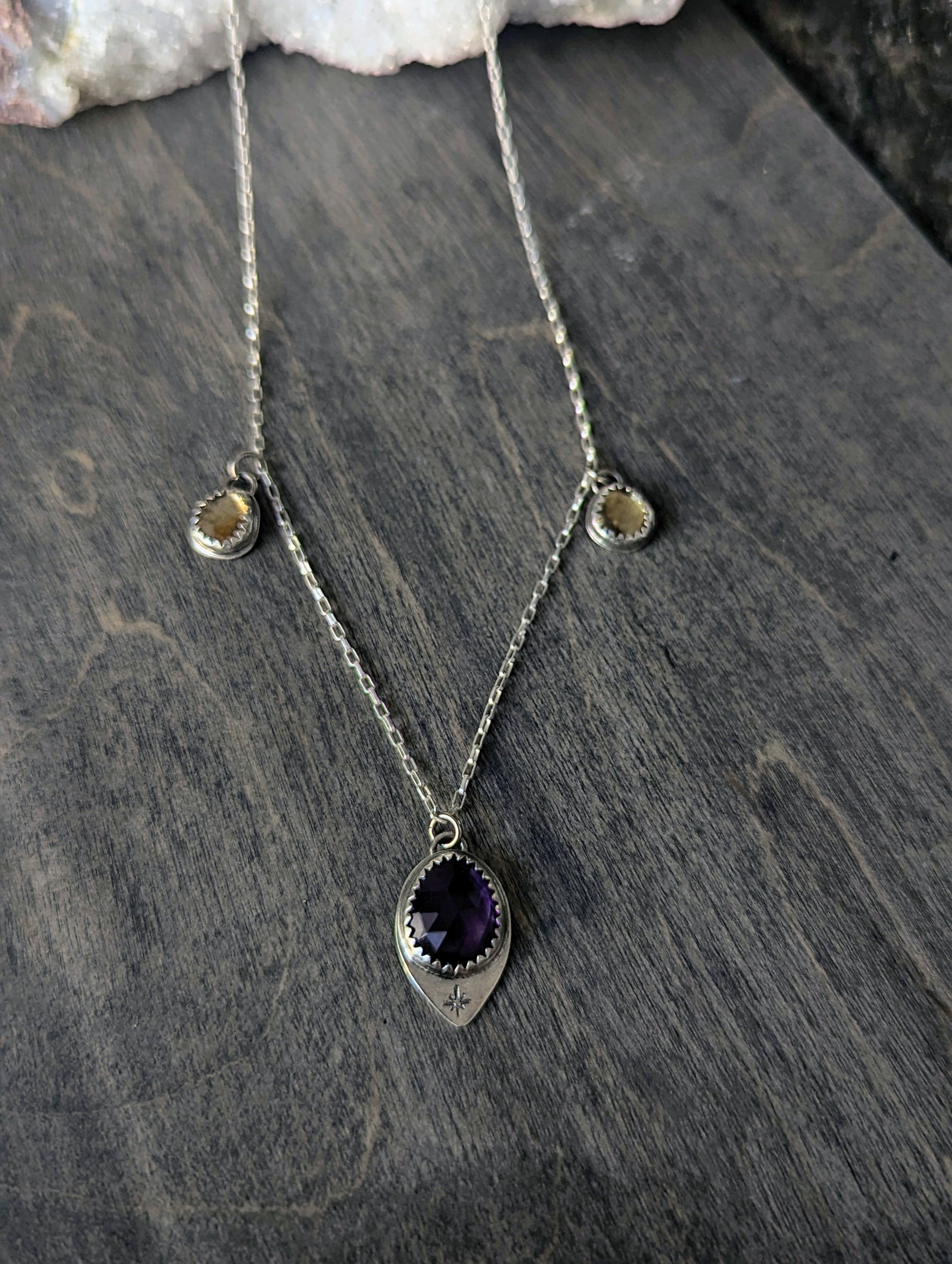 Amethyst and Citrine Necklace